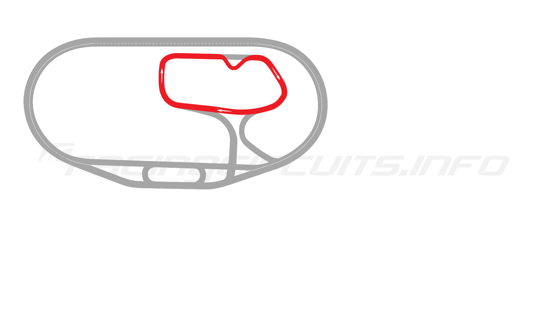 Map of Charlotte Motor Speedway, Infield Road Course 1988-93